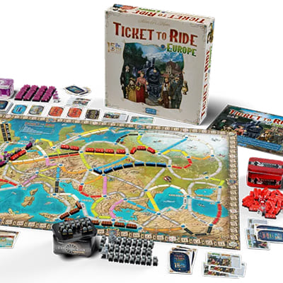 Ticket to Ride bordspel met treinroutes